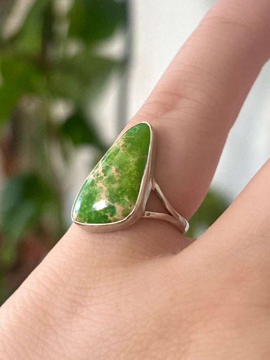 Green Sea Sediment Ring - Size 5
