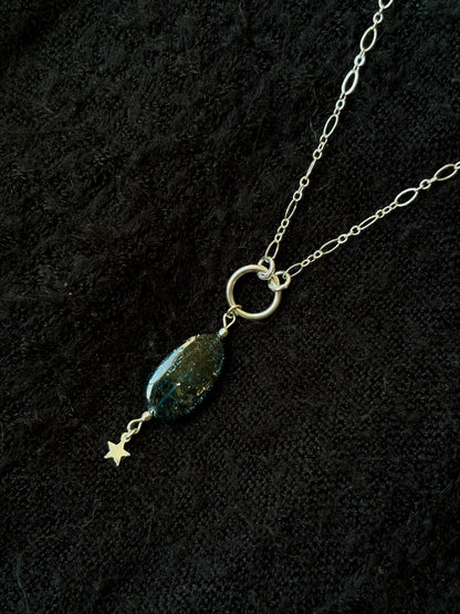 Kyanite O-Ring Necklace