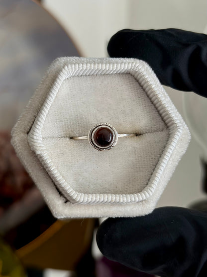 Garnet Hessonite Ring - Size 6