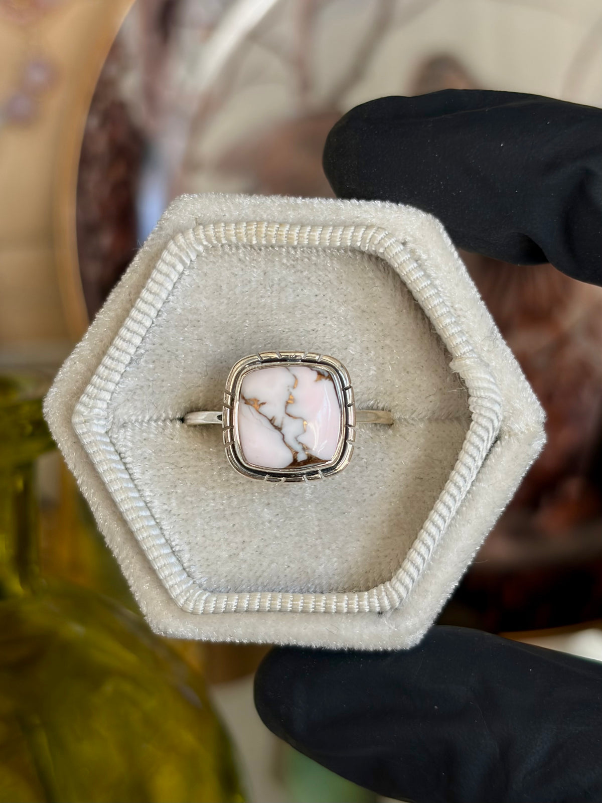Pink Copper Ring - Size 10