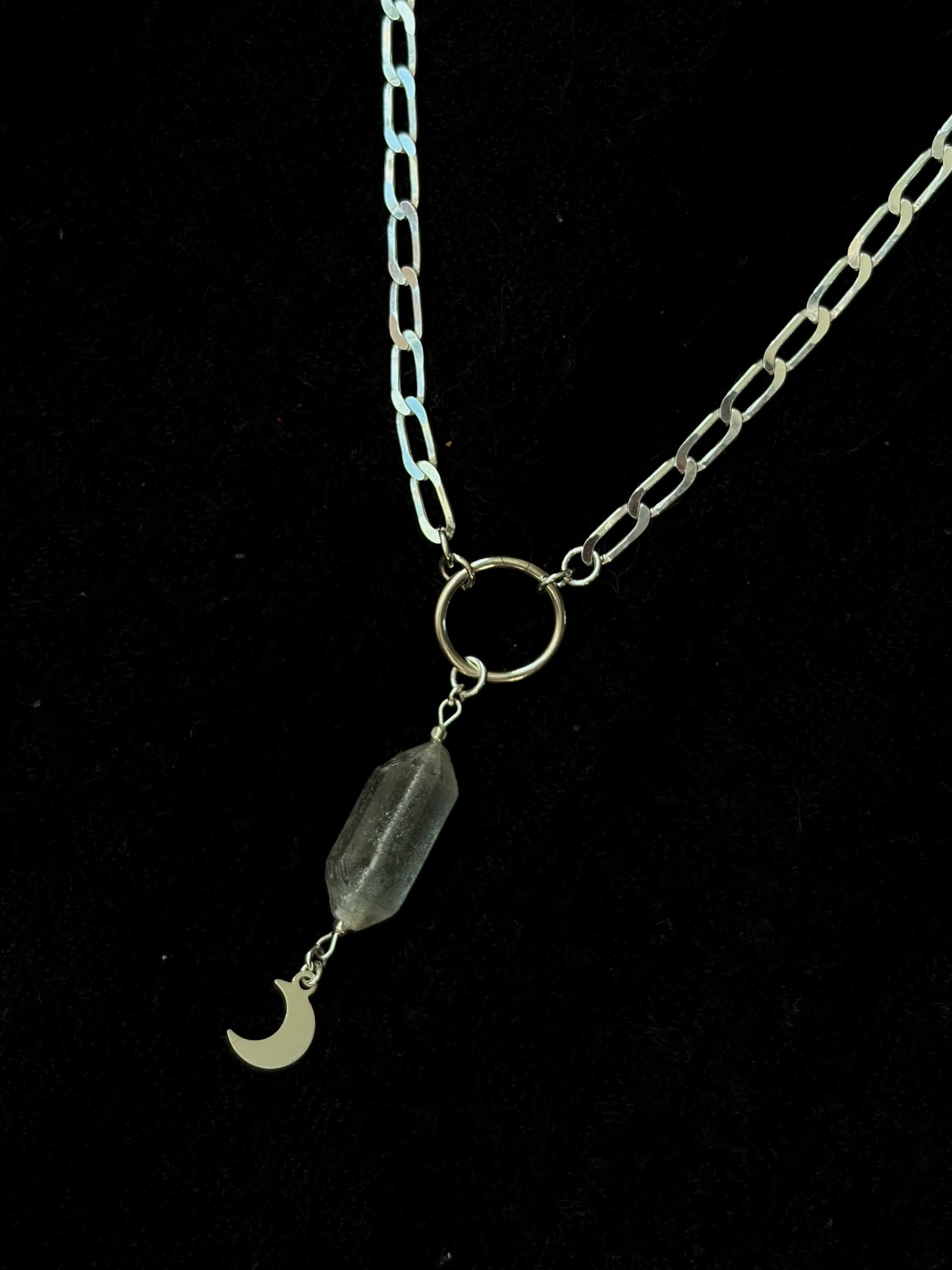 Herkimer Diamond O Ring Necklace