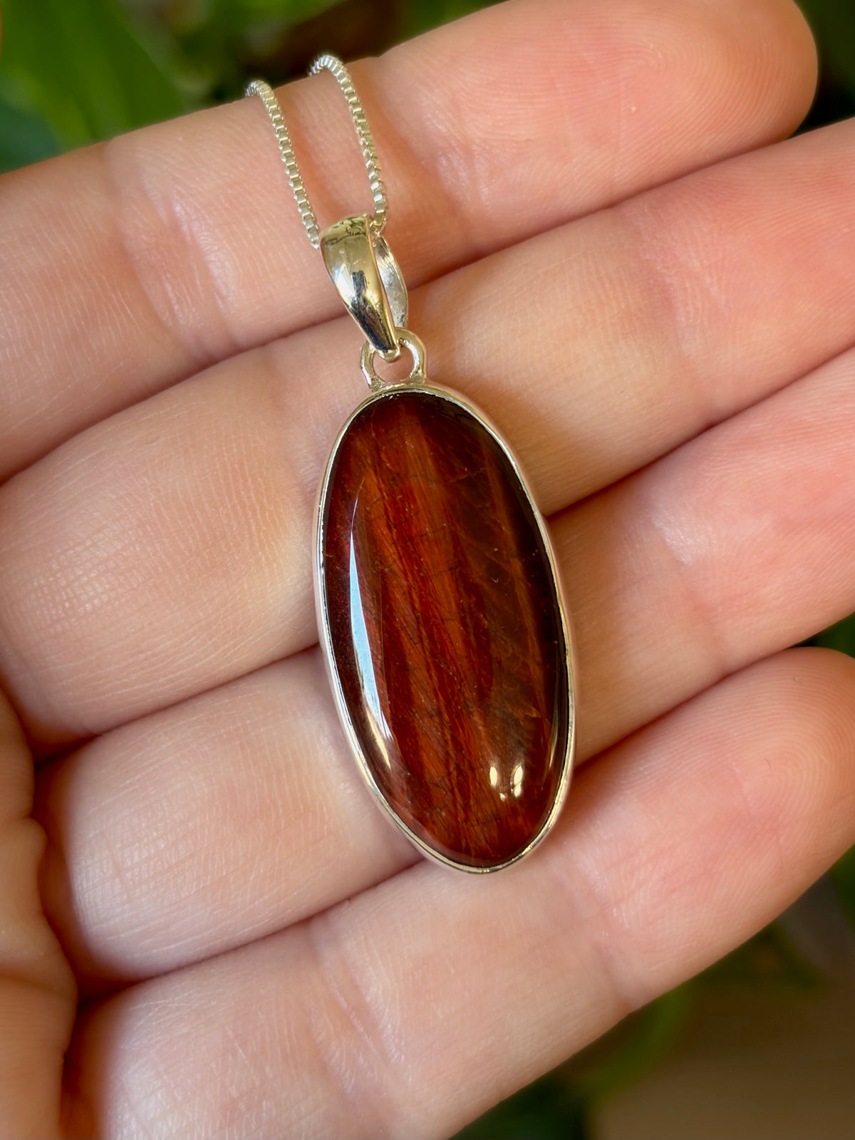 Red Tigers Eye Necklace