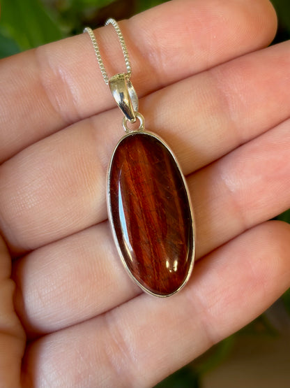 Red Tigers Eye Necklace