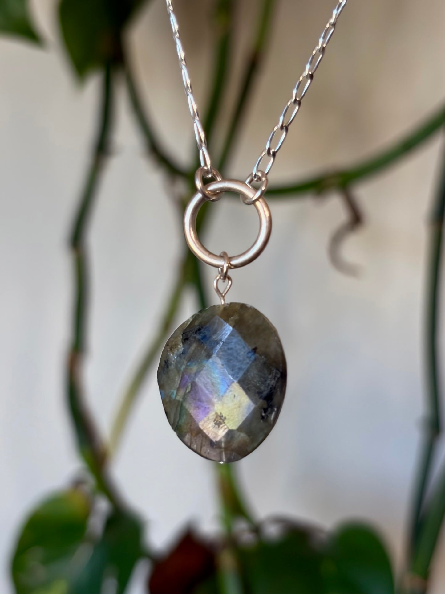 Labradorite O-Ring Necklace