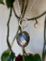 Labradorite O-Ring Necklace