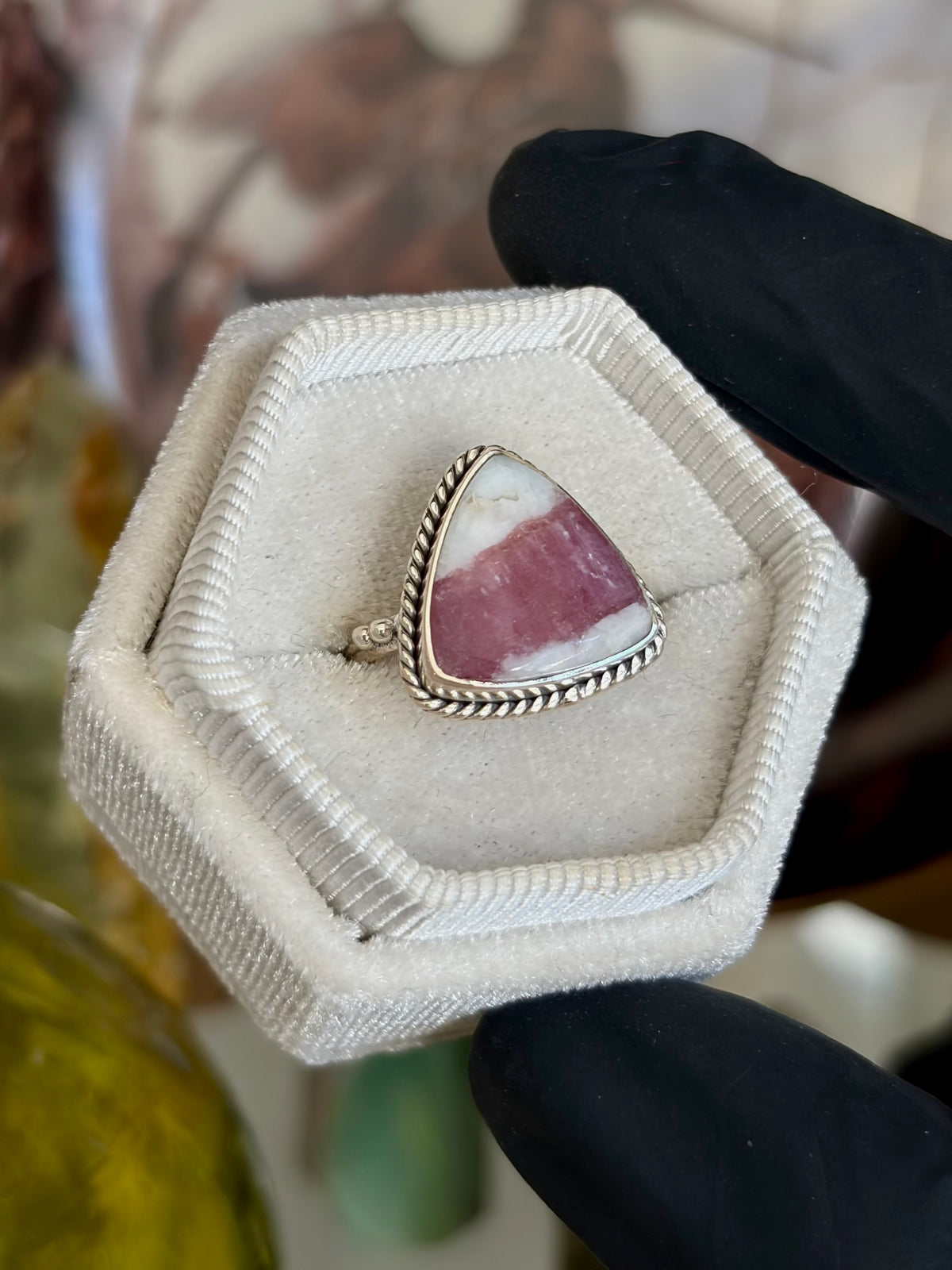 Pink Tourmaline Ring - Size 5