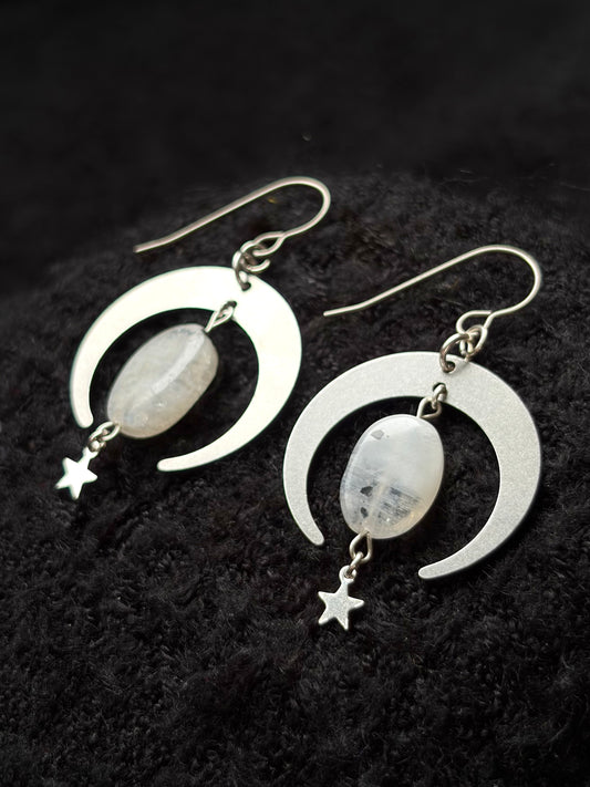 Liminal Moonstone Earrings