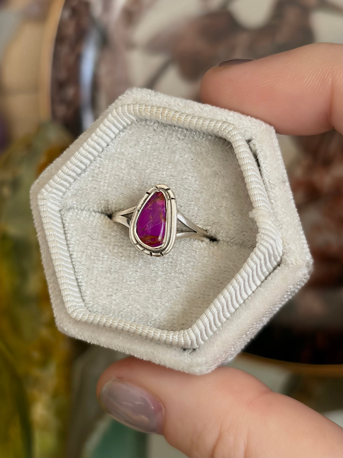 Purple Sea Sediment Ring - Size 5