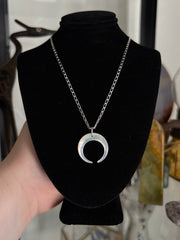 Mother of Pearl Crescent Necklace