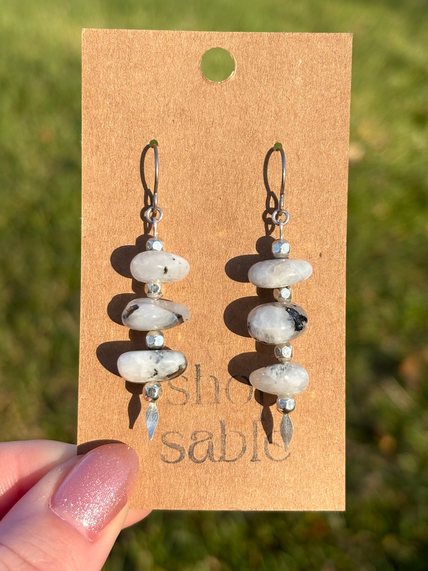 Chunky Moonstone Earrings