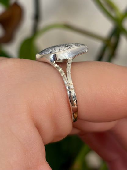 Dendritic Agate Ring - Size 10