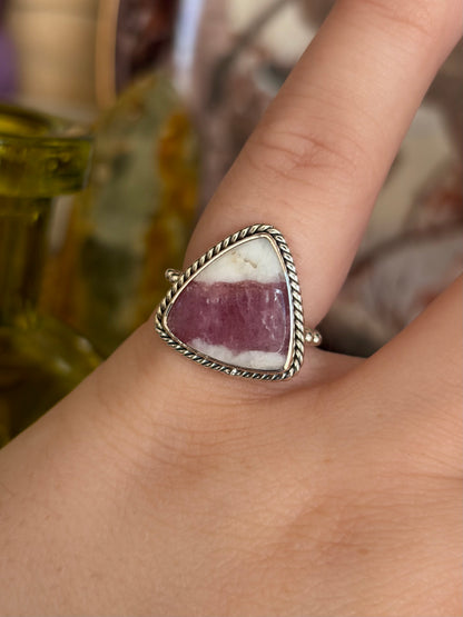 Pink Tourmaline Ring - Size 5