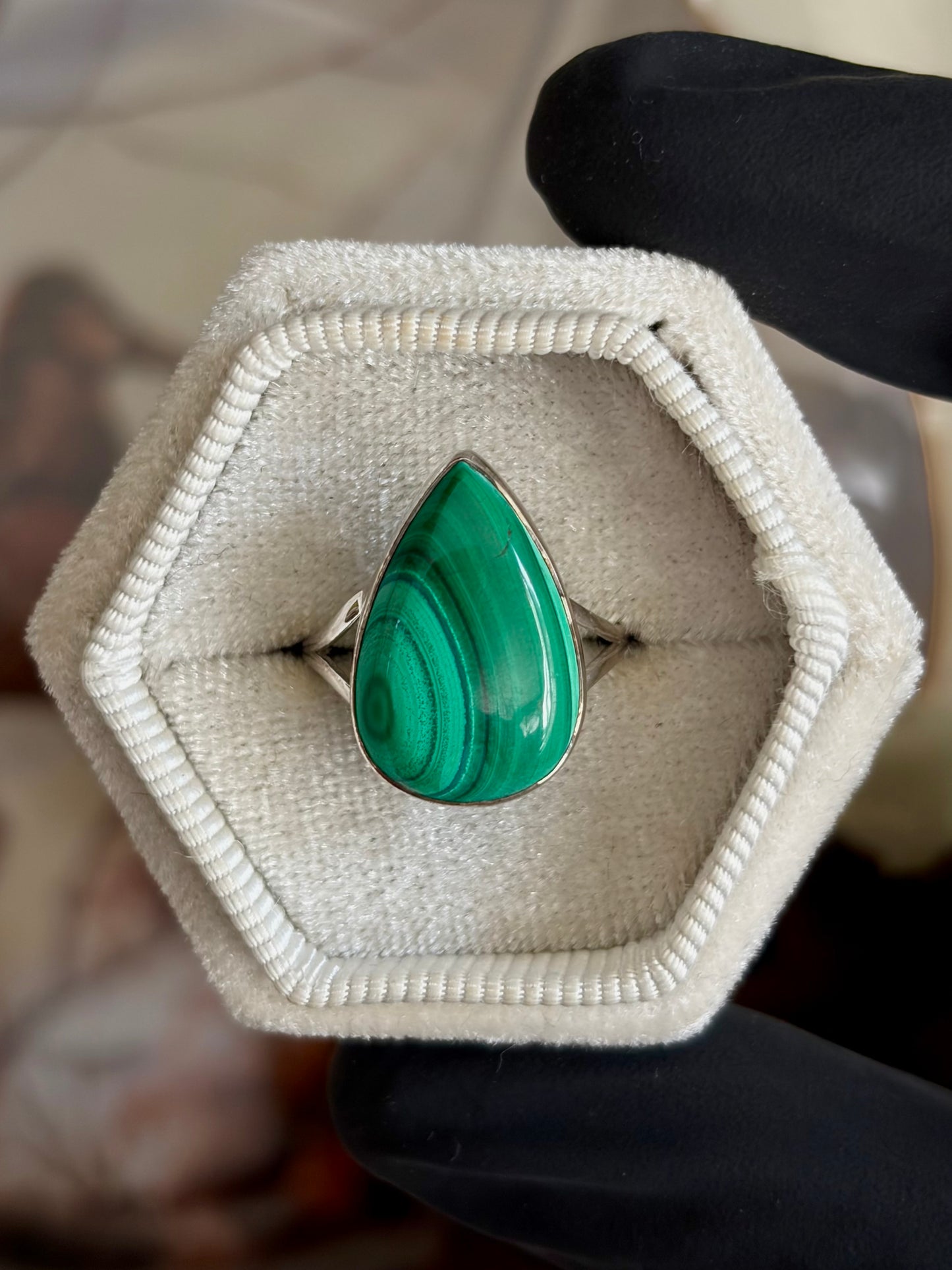 Malachite Ring - Size 6