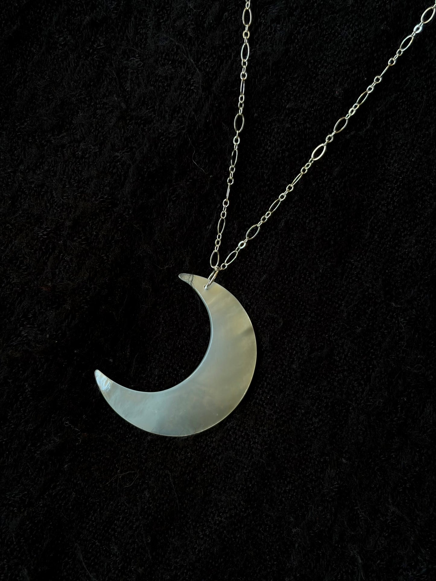 Mother of Pearl Crescent Necklace