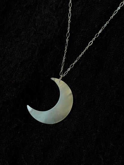 Mother of Pearl Crescent Necklace