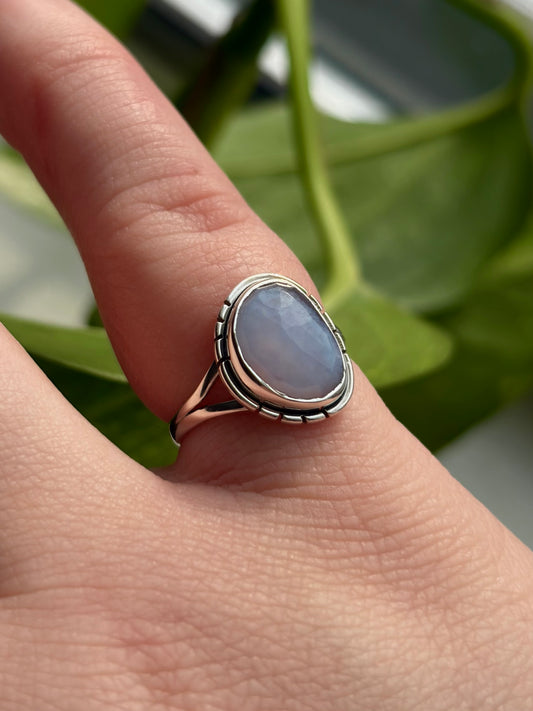 Blue Chalcedony Ring - Size 5
