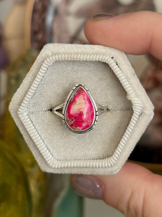 Pink Sea Sediment Ring - Size 8