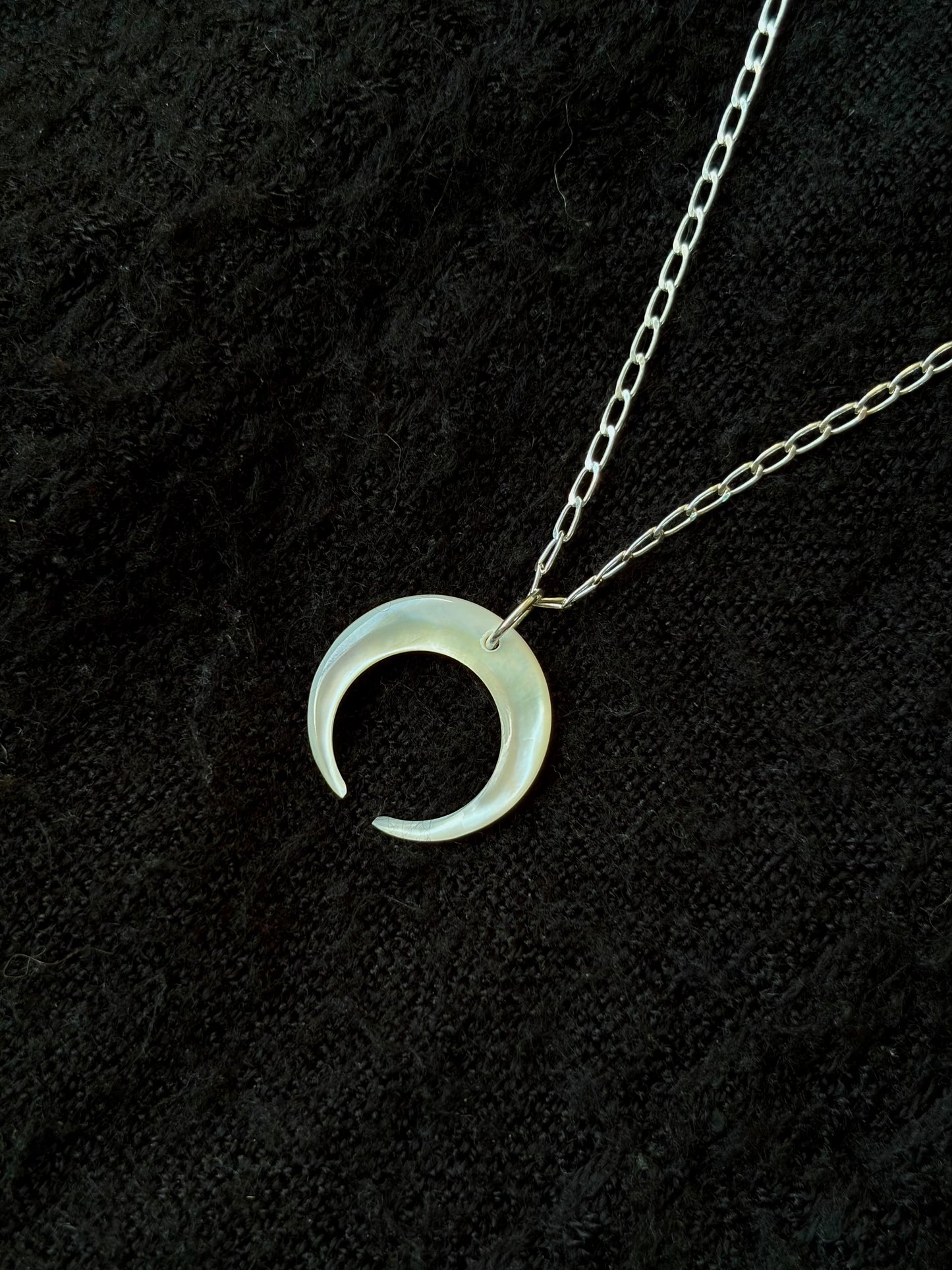 Mother of Pearl Crescent Necklace