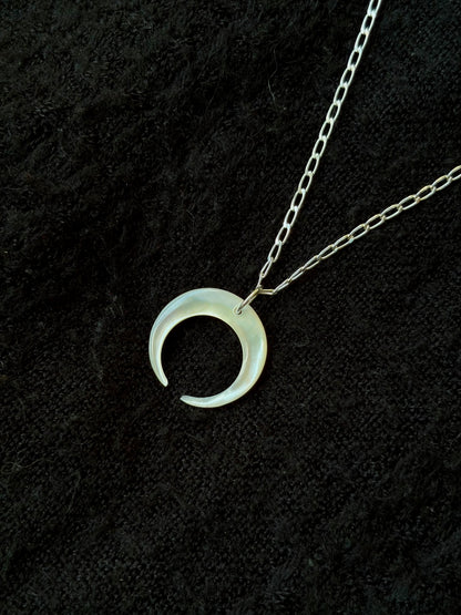 Mother of Pearl Crescent Necklace