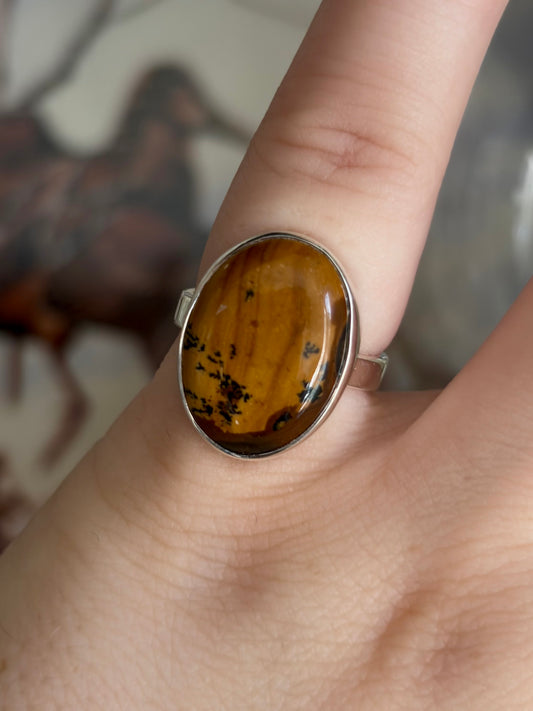Picture Jasper Ring - Size 6