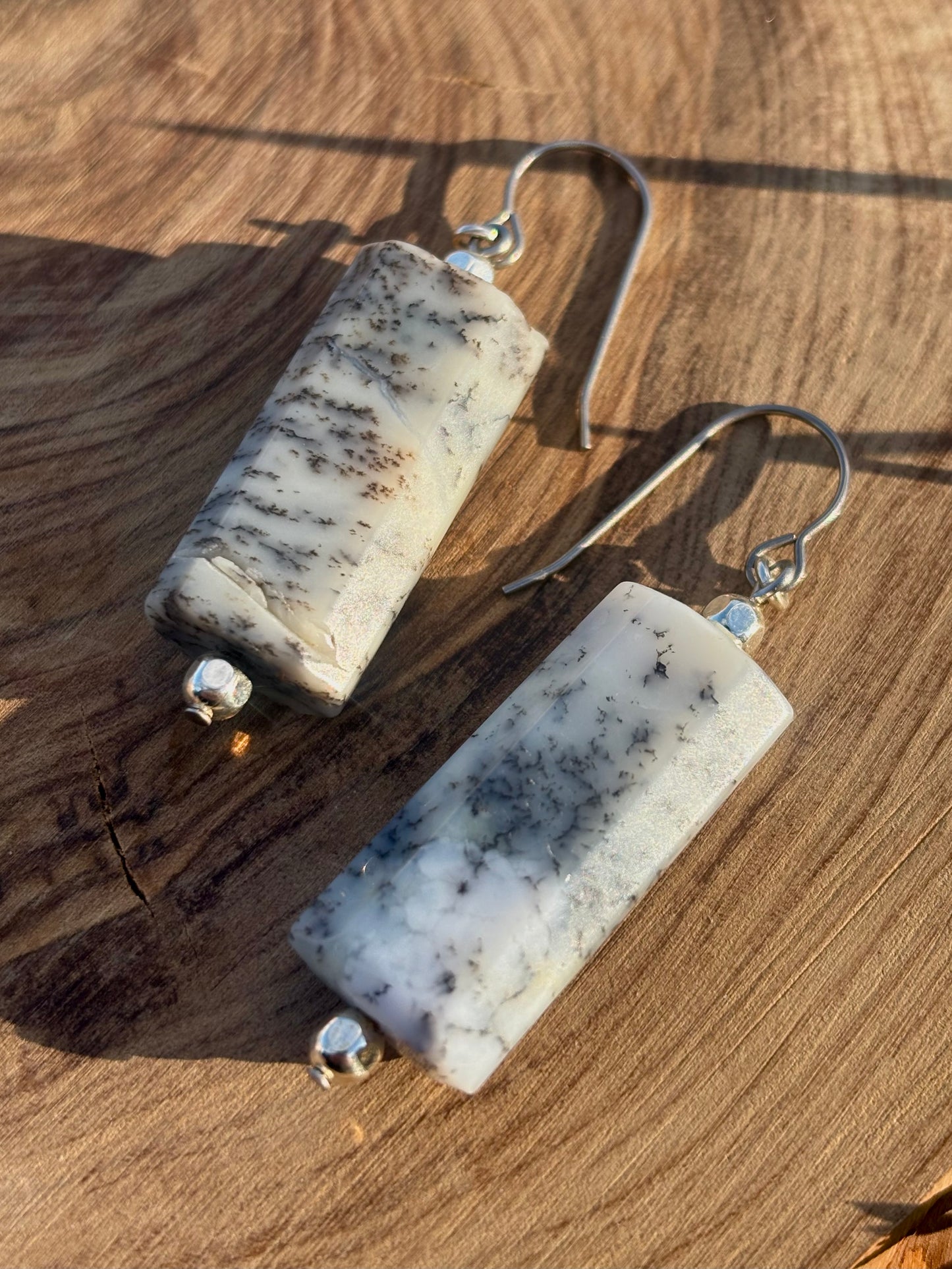 Dendritic Opal Earrings