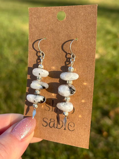 Chunky Moonstone Earrings