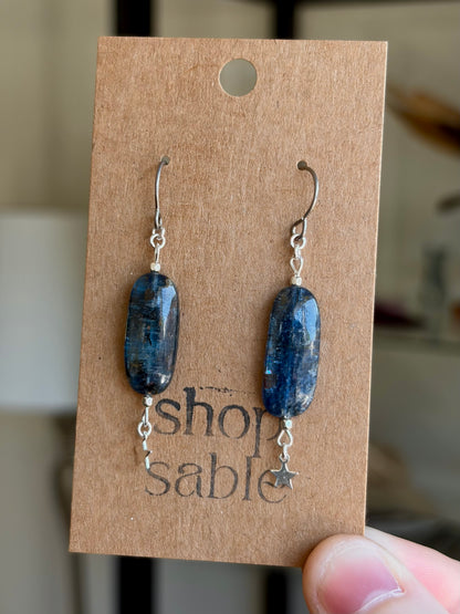 Kyanite Star Earrings