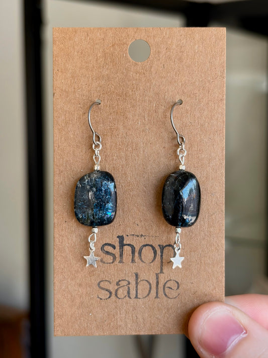 Kyanite Star Earrings