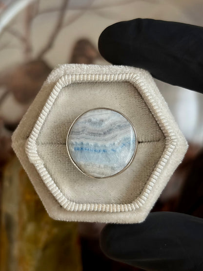 Blue Scheelite Ring - Size 5