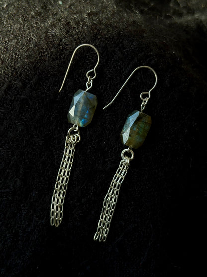 Veil Labradorite Earrings