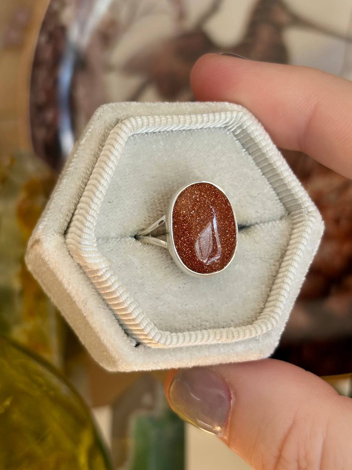 Sand Stone Ring - Size 5
