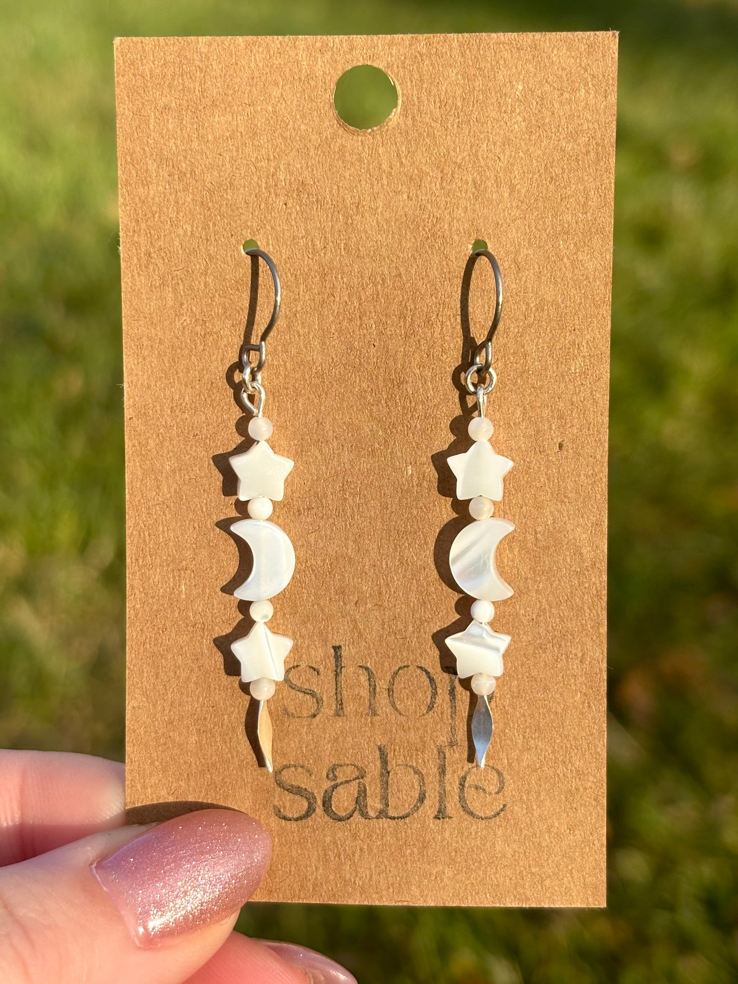 Wisp Mother of Pearl Earrings