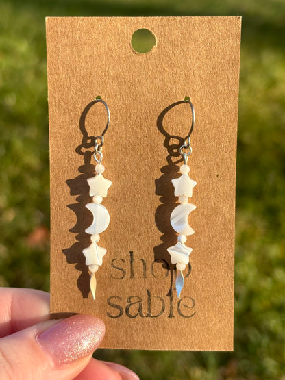 Wisp Mother of Pearl Earrings