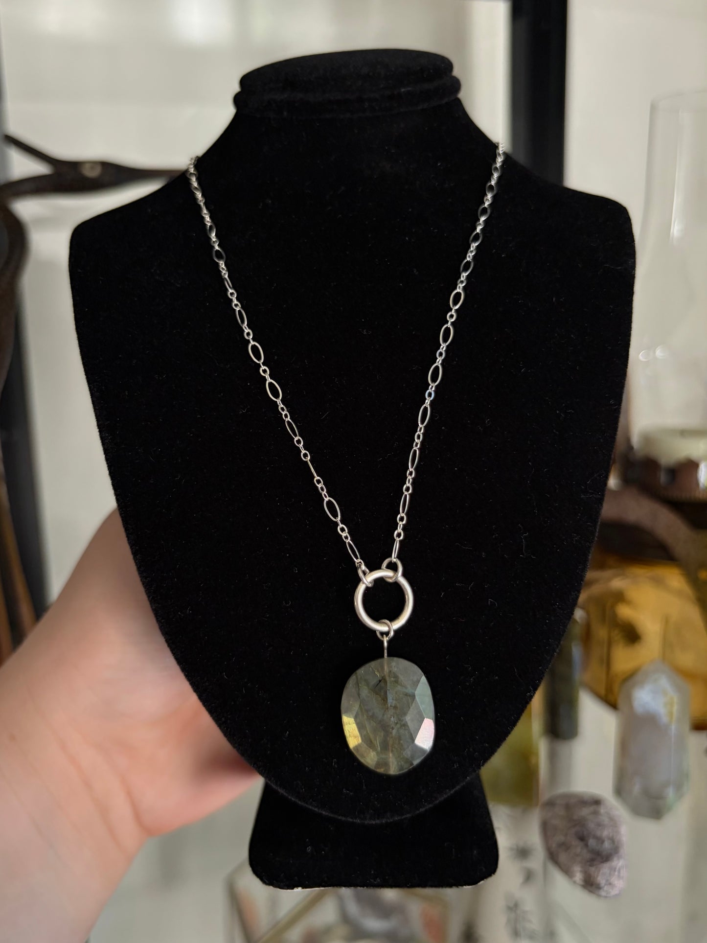 Labradorite O-Ring Necklace