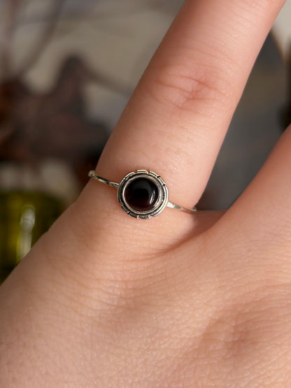 Garnet Hessonite Ring - Size 6