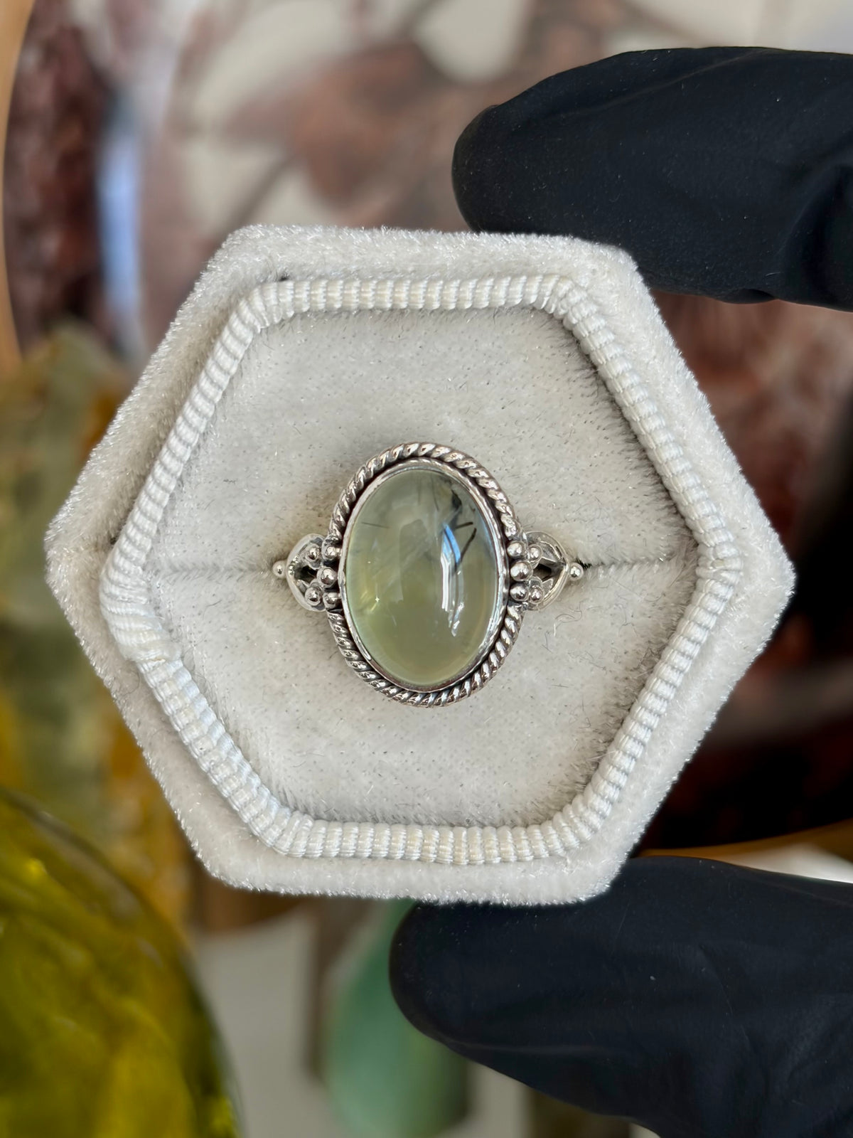 Prehnite Ring - Size 8