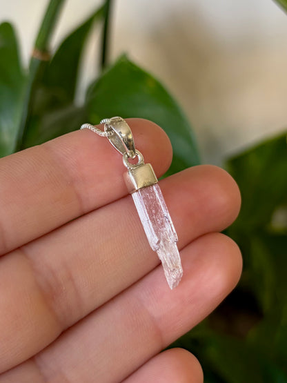 Kunzite Point Necklace