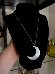 Mother of Pearl Crescent Necklace