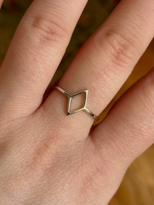 Hollow Diamond Ring