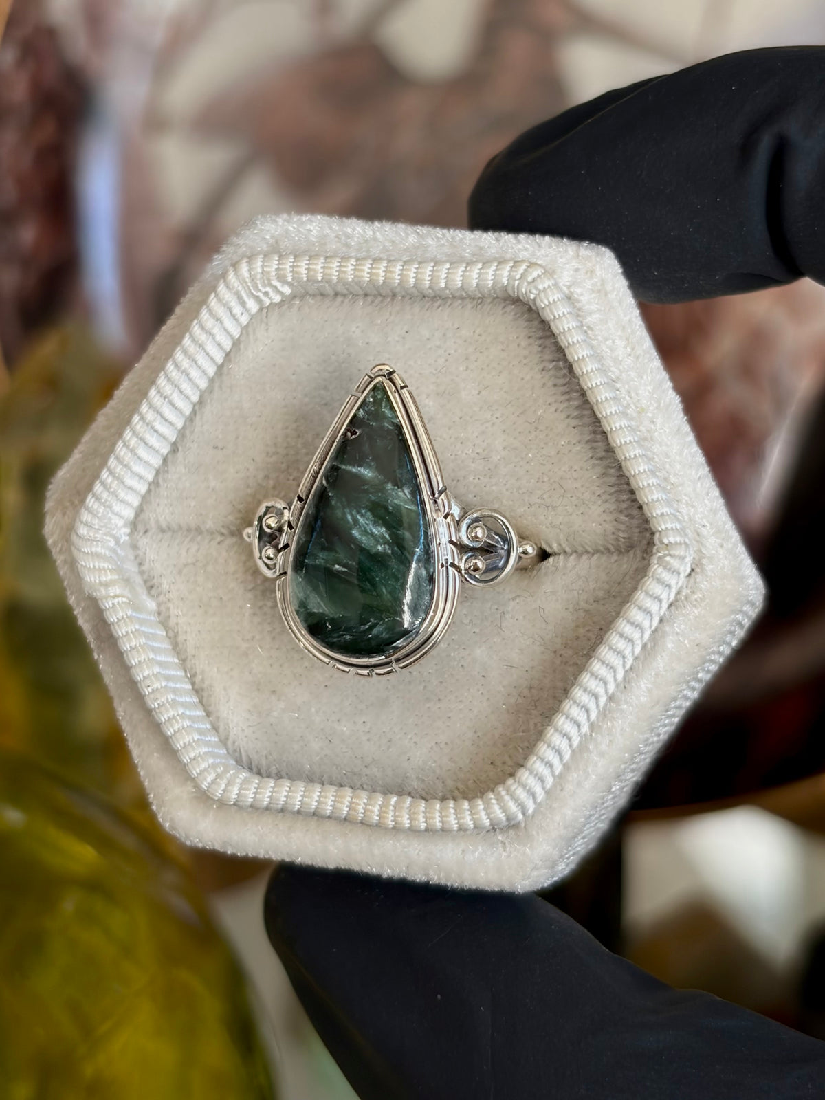 Seraphinite Ring - Size 8