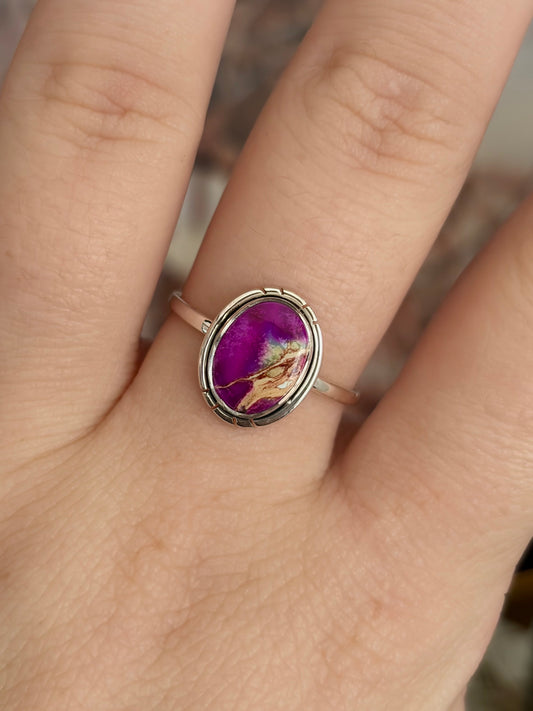 Purple Sea Sediment Ring - Size 8
