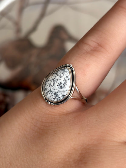 Dendritic Agate Ring - Size 5
