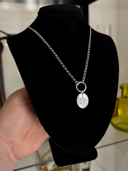 Mother of Pearl Star O-Ring Necklace