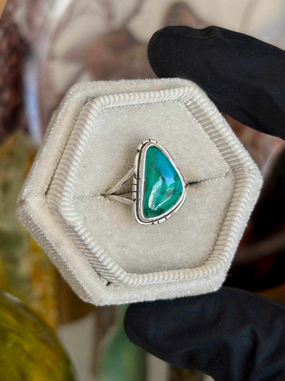 Azurite Malachite Ring - Size 5