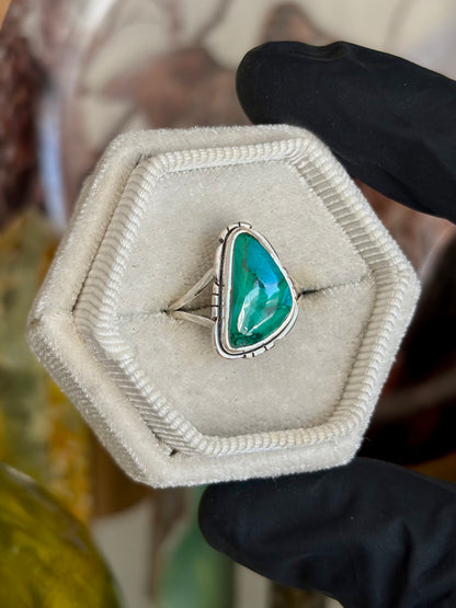 Azurite Malachite Ring - Size 5