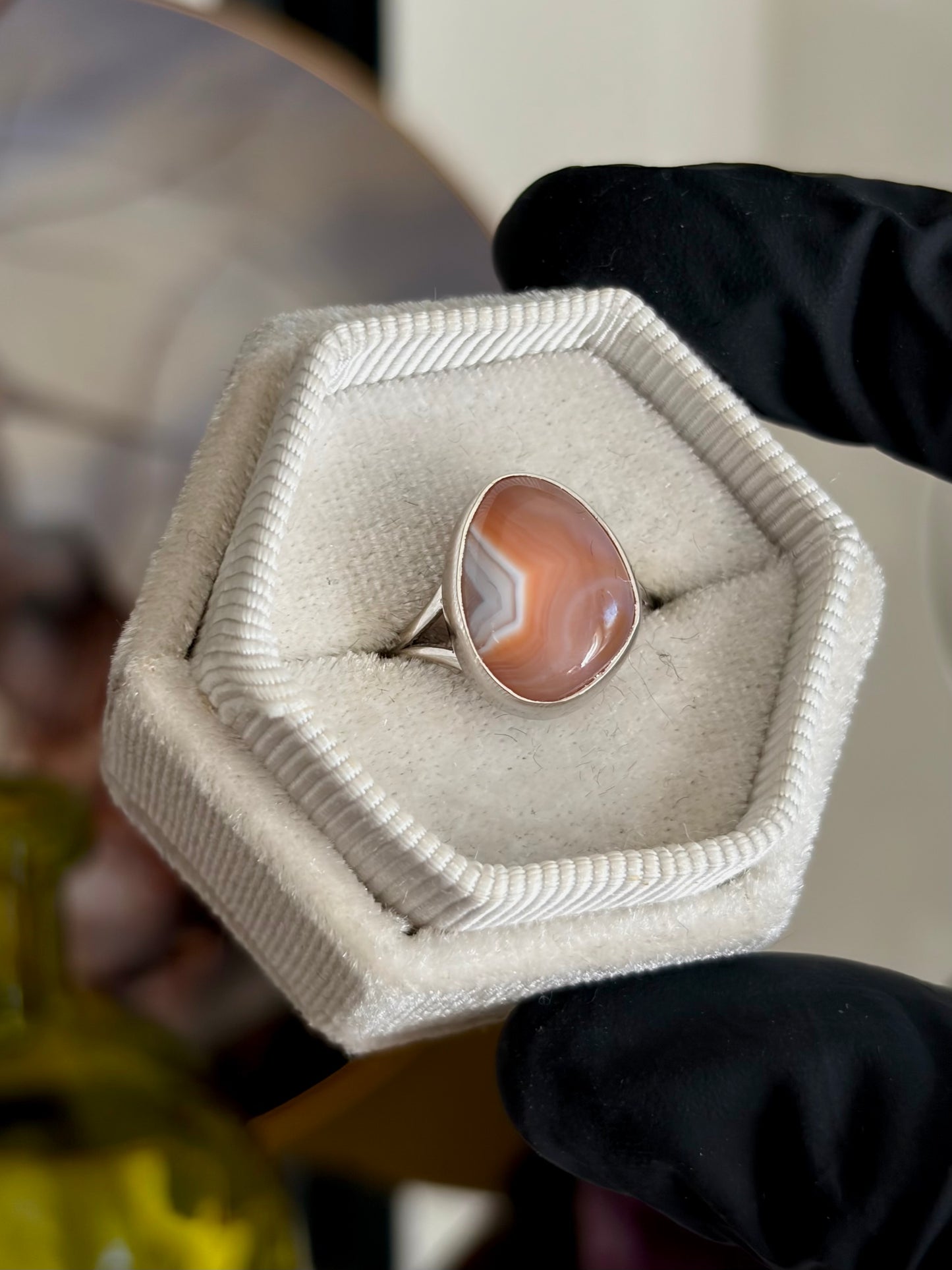Botswana Agate Ring - Size 6