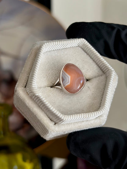 Botswana Agate Ring - Size 6