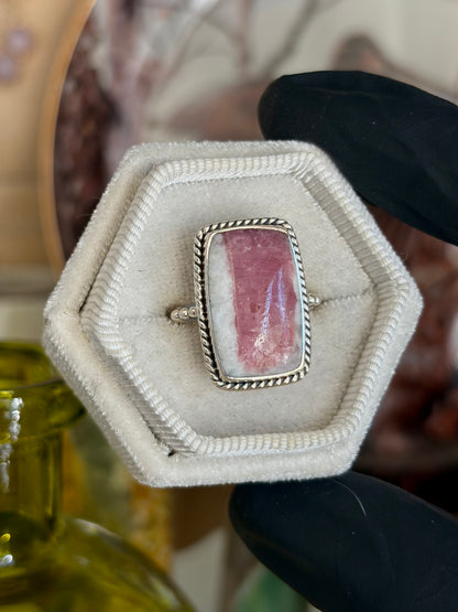 Pink Tourmaline Ring - Size 7