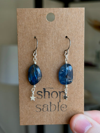 Kyanite Star Earrings