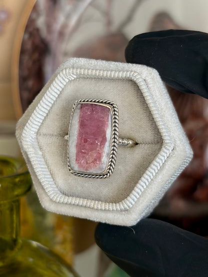 Pink Tourmaline Ring - Size 7